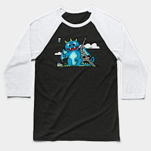 Eiffel Dragon Baseball T-Shirt